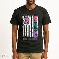 Thyroid Cancer Support Squad Thyroid Cancer Awareness Tall T-Shirt thumb 2