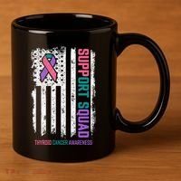Thyroid Cancer Support Squad Thyroid Cancer Awareness 11oz C Handle Ceramic Mug thumb 3