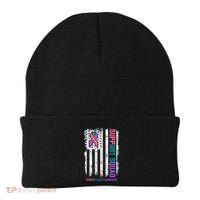 Thyroid Cancer Support Squad Thyroid Cancer Awareness Beanie thumb 0