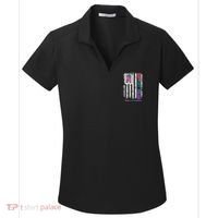 Thyroid Cancer Support Squad Thyroid Cancer Awareness Women's Dry Zone Grid Polo thumb 0