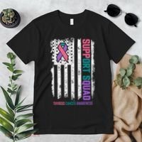 Thyroid Cancer Support Squad Thyroid Cancer Awareness Premium T-Shirt thumb 2