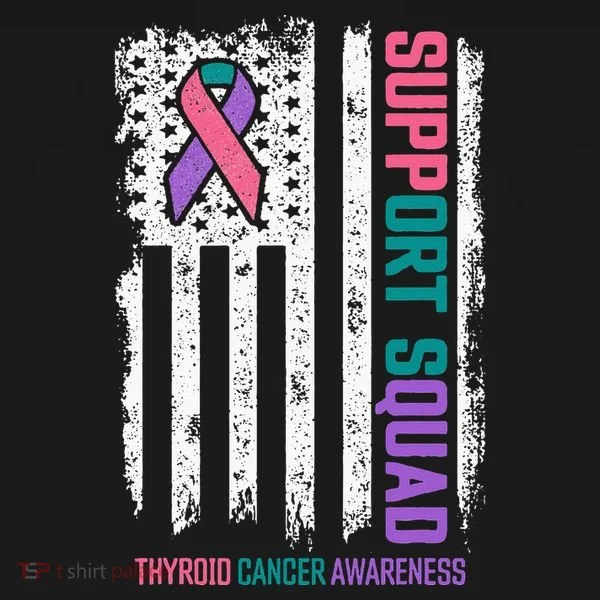Thyroid Cancer Support Squad Thyroid Cancer Awareness Toddler Hoodie