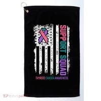 Thyroid Cancer Support Squad Thyroid Cancer Awareness Golf Towel thumb 0