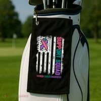 Thyroid Cancer Support Squad Thyroid Cancer Awareness Golf Towel thumb 2