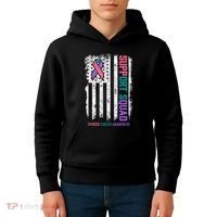 Thyroid Cancer Support Squad Thyroid Cancer Awareness Kids Hoodie thumb 4