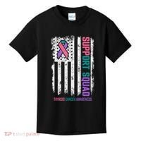 Thyroid Cancer Support Squad Thyroid Cancer Awareness Kids T-Shirt thumb 0