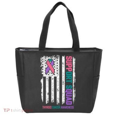 Thyroid Cancer Support Squad Thyroid Cancer Awareness Tote Bag