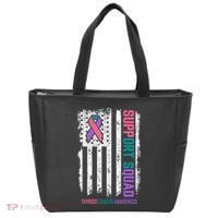 Thyroid Cancer Support Squad Thyroid Cancer Awareness Tote Bag thumb 0