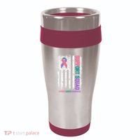 Thyroid Cancer Support Squad Thyroid Cancer Awareness 16oz Travel Tumbler thumb 0