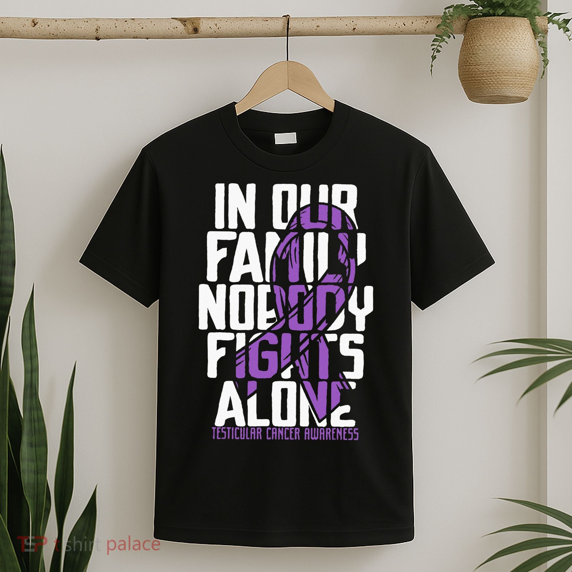 Testicular Cancer Support Family Testicular Cancer Awareness T-Shirt