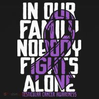 Testicular Cancer Support Family Testicular Cancer Awareness Women's Hoodie thumb 2