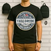 Telluride Colorado San Juan Rocky Mountains Skiing T-Shirt thumb 6