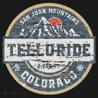 Telluride Colorado San Juan Rocky Mountains Skiing T-Shirt thumb 7