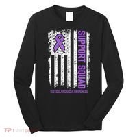 Testicular Cancer Support Squad Testicular Cancer Awareness Long Sleeve Shirt thumb 0