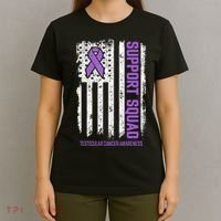 Testicular Cancer Support Squad Testicular Cancer Awareness T-Shirt thumb 4