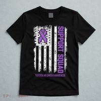 Testicular Cancer Support Squad Testicular Cancer Awareness T-Shirt thumb 5