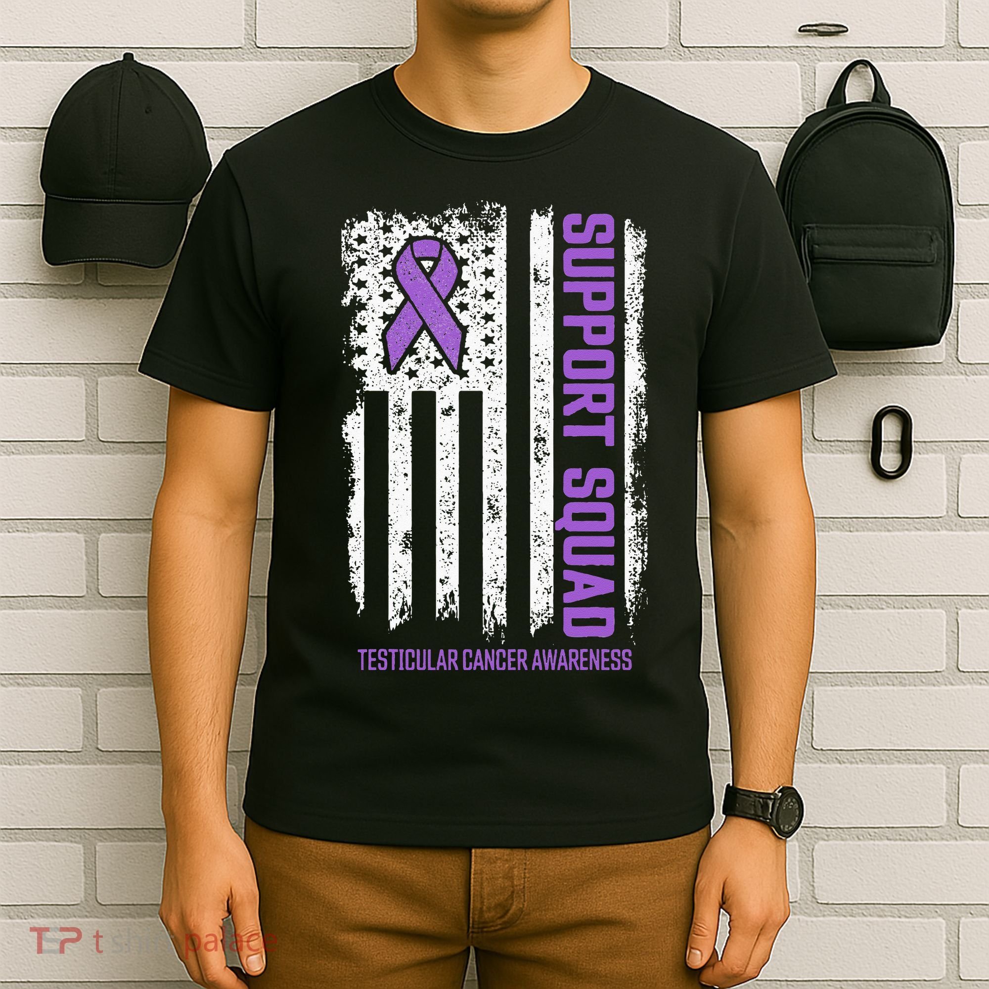 Testicular Cancer Support Squad Testicular Cancer Awareness T-Shirt