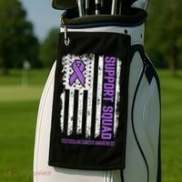 Testicular Cancer Support Squad Testicular Cancer Awareness Golf Towel thumb 2