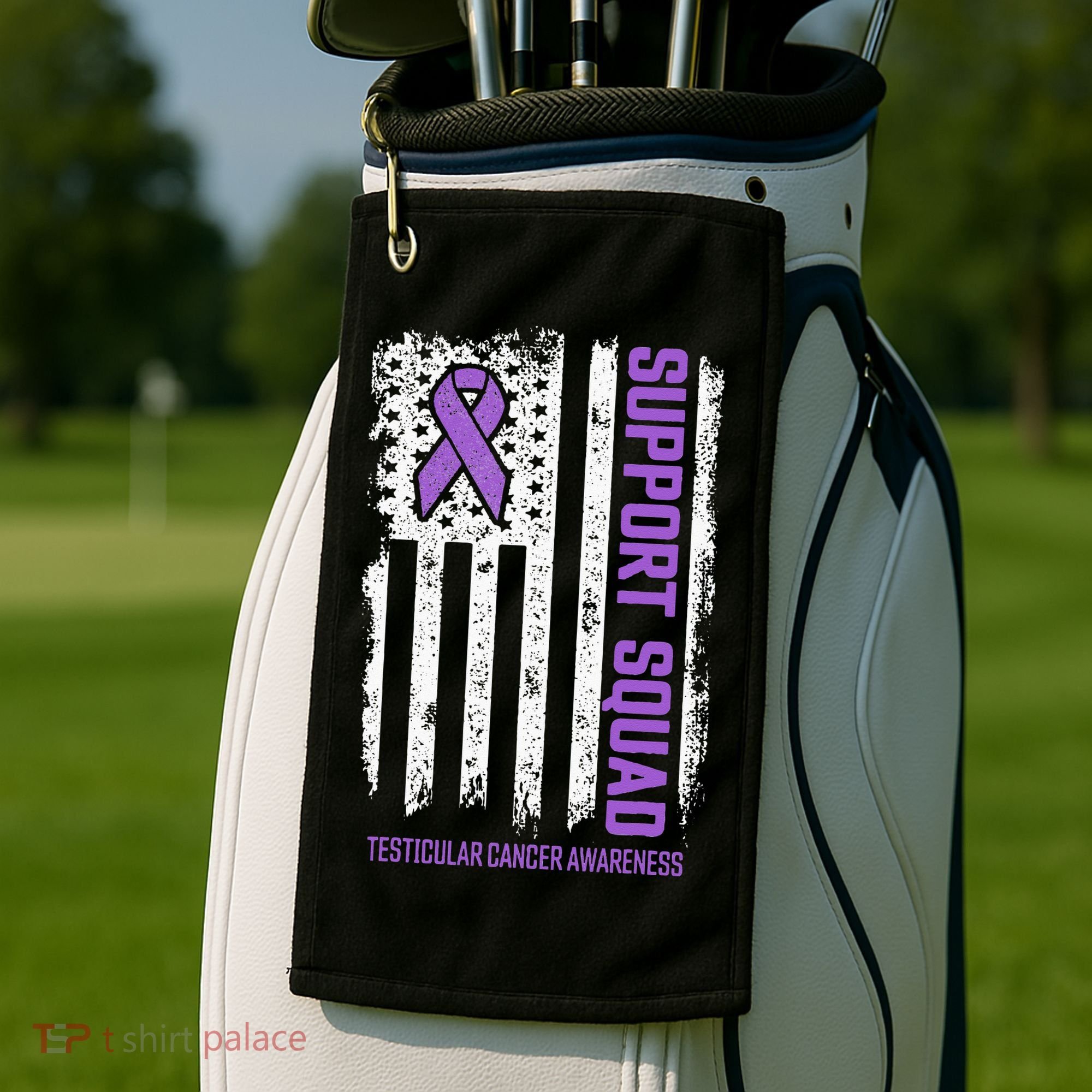 Testicular Cancer Support Squad Testicular Cancer Awareness Golf Towel