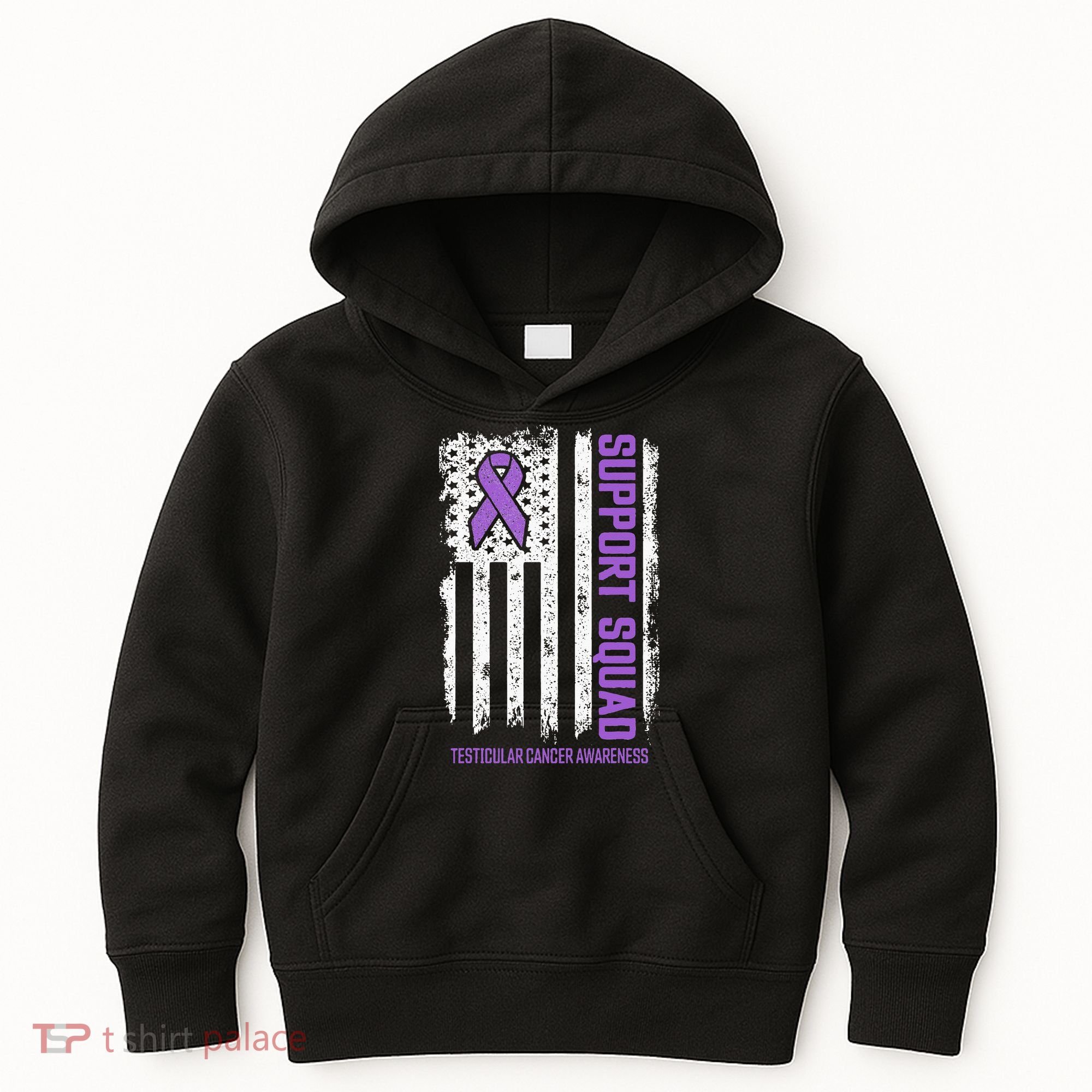 Testicular Cancer Support Squad Testicular Cancer Awareness Kids Hoodie