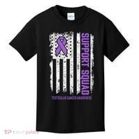 Testicular Cancer Support Squad Testicular Cancer Awareness Kids T-Shirt thumb 0