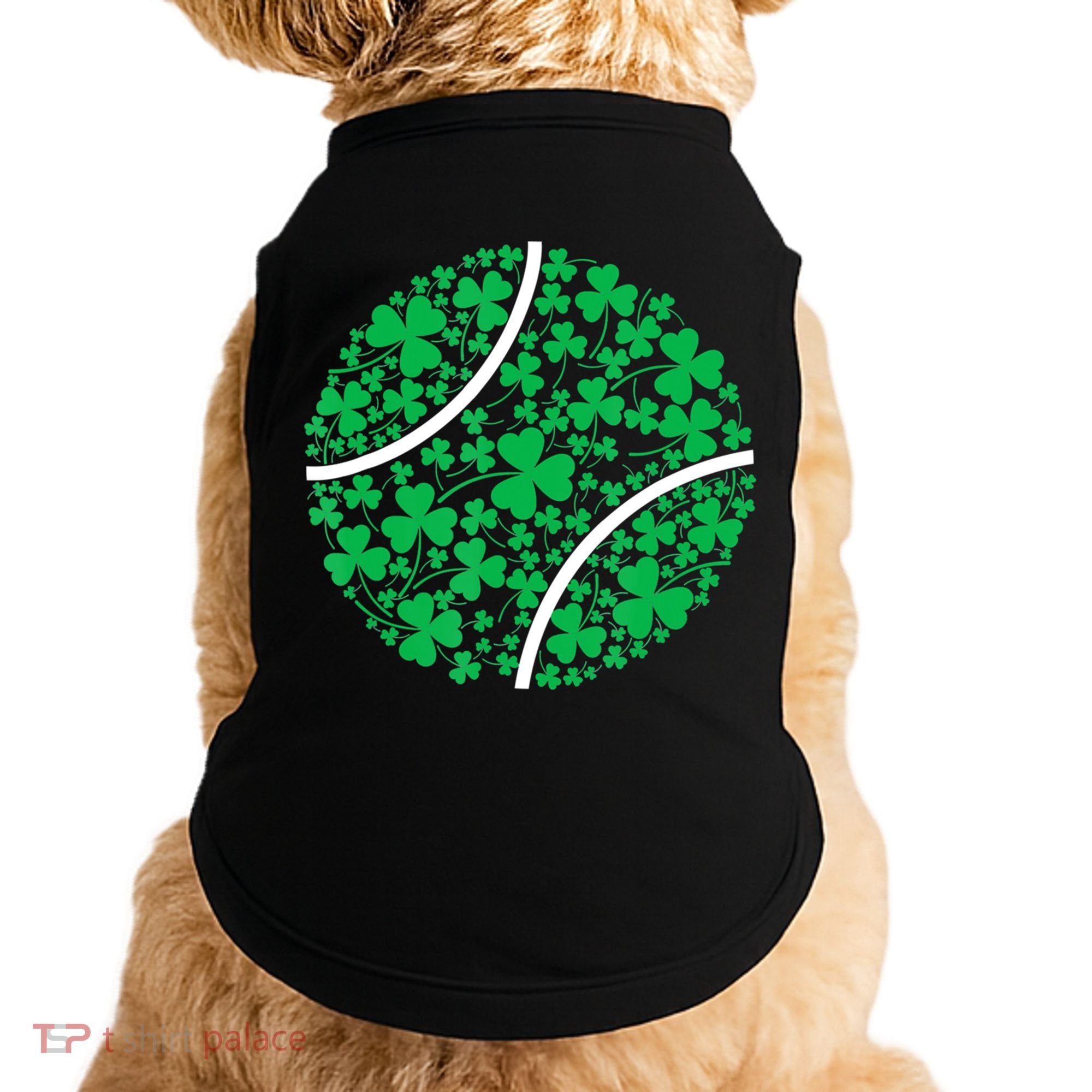 Tennis Coach St Patricks Day Tennis Player Gift Doggie Tank
