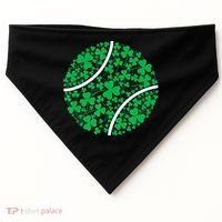 Tennis Coach St Patricks Day Tennis Player Gift USA-Made Doggie Bandana thumb 0