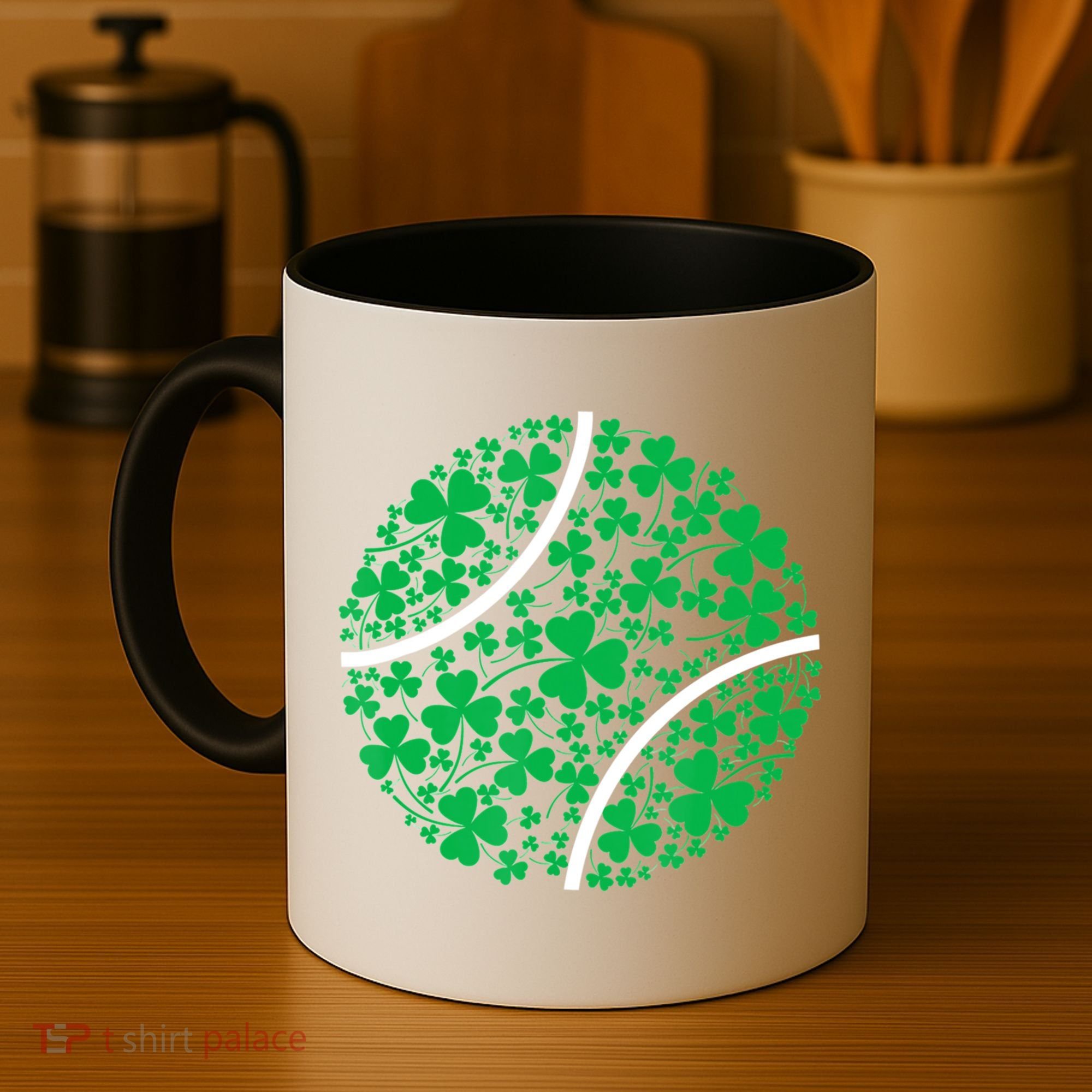 Tennis Coach St Patricks Day Tennis Player Gift Coffee Mug