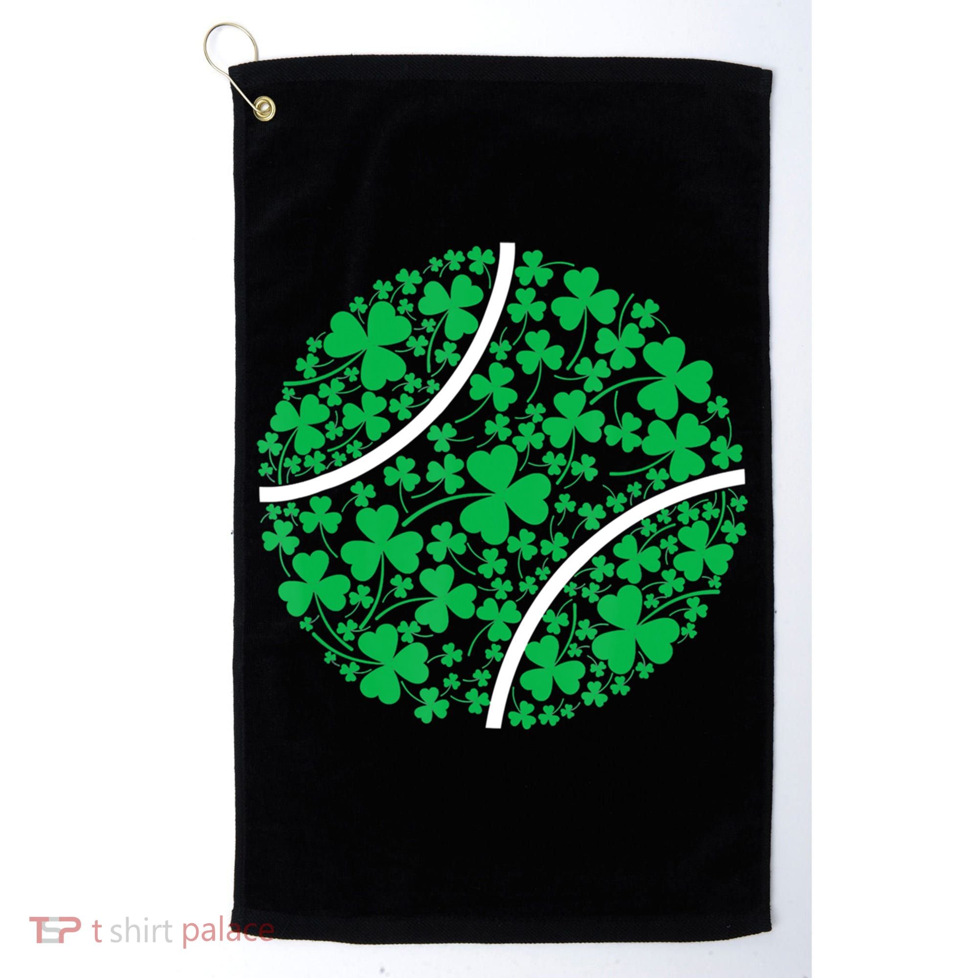 Tennis Coach St Patricks Day Tennis Player Gift Golf Towel