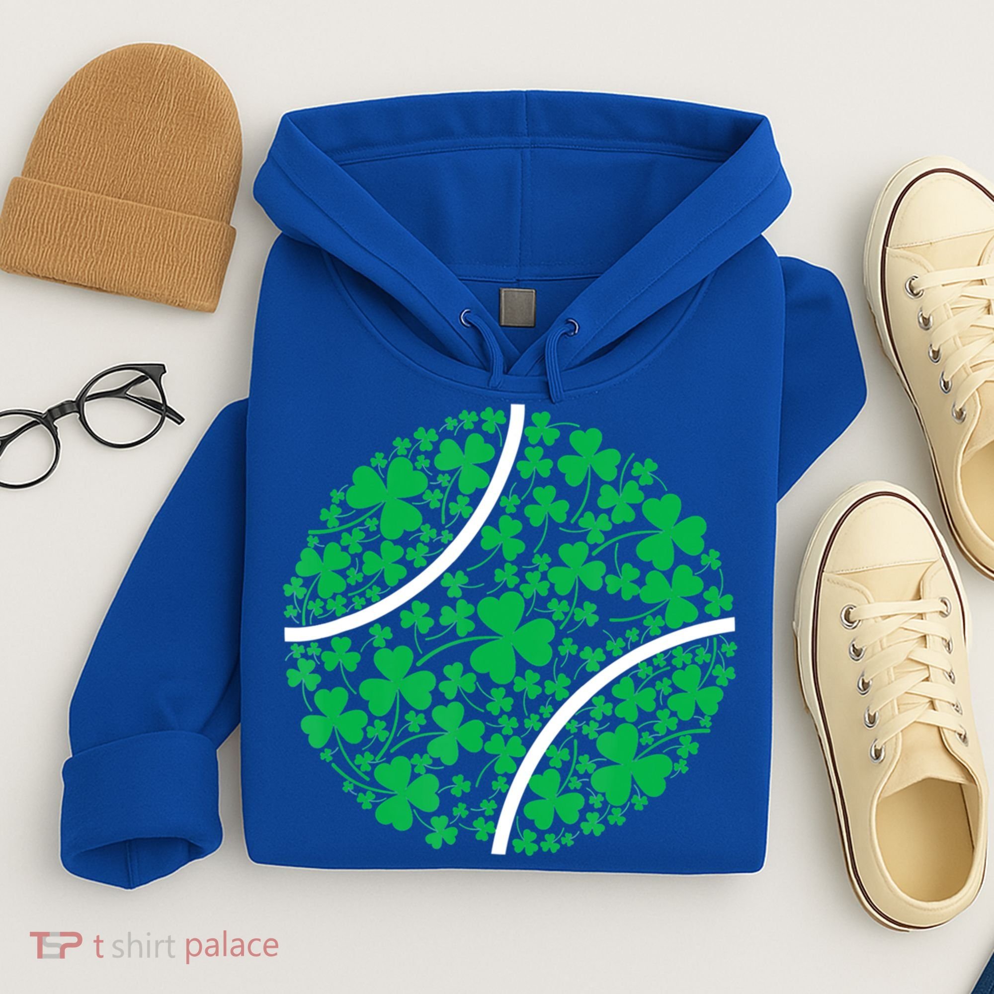 Tennis Coach St Patricks Day Tennis Player Gift Hoodie