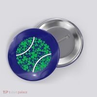 Tennis Coach St Patricks Day Tennis Player Gift Button thumb 0