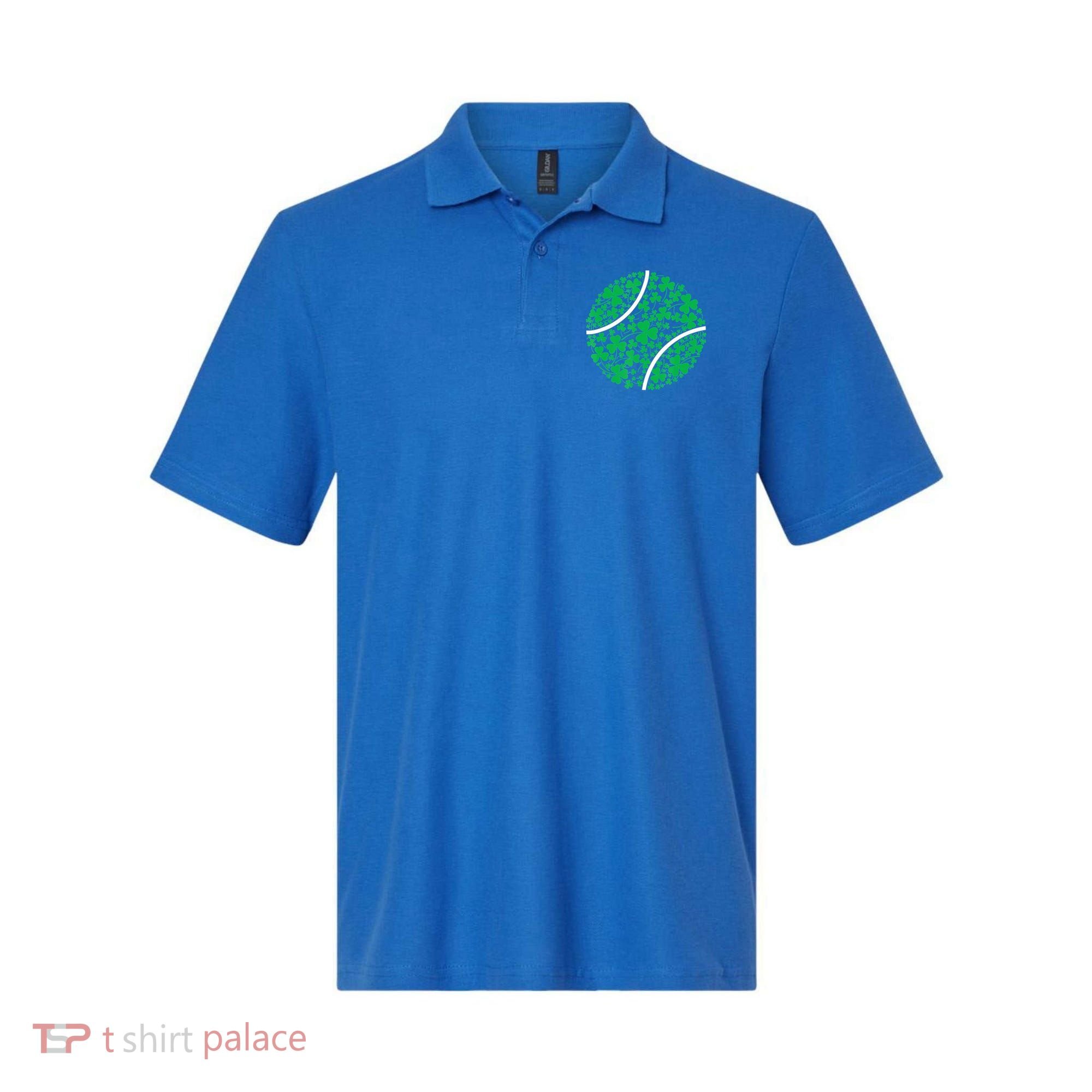 Tennis Coach St Patricks Day Tennis Player Gift Polo