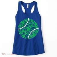 Tennis Coach St Patricks Day Tennis Player Gift Women's Tank Top thumb 0