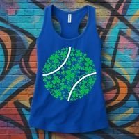 Tennis Coach St Patricks Day Tennis Player Gift Women's Tank Top thumb 3