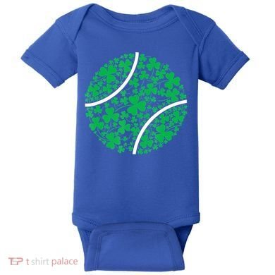 Tennis Coach St Patricks Day Tennis Player Gift Baby Bodysuit