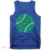 Tennis Coach St Patricks Day Tennis Player Gift Tank Top thumb 0