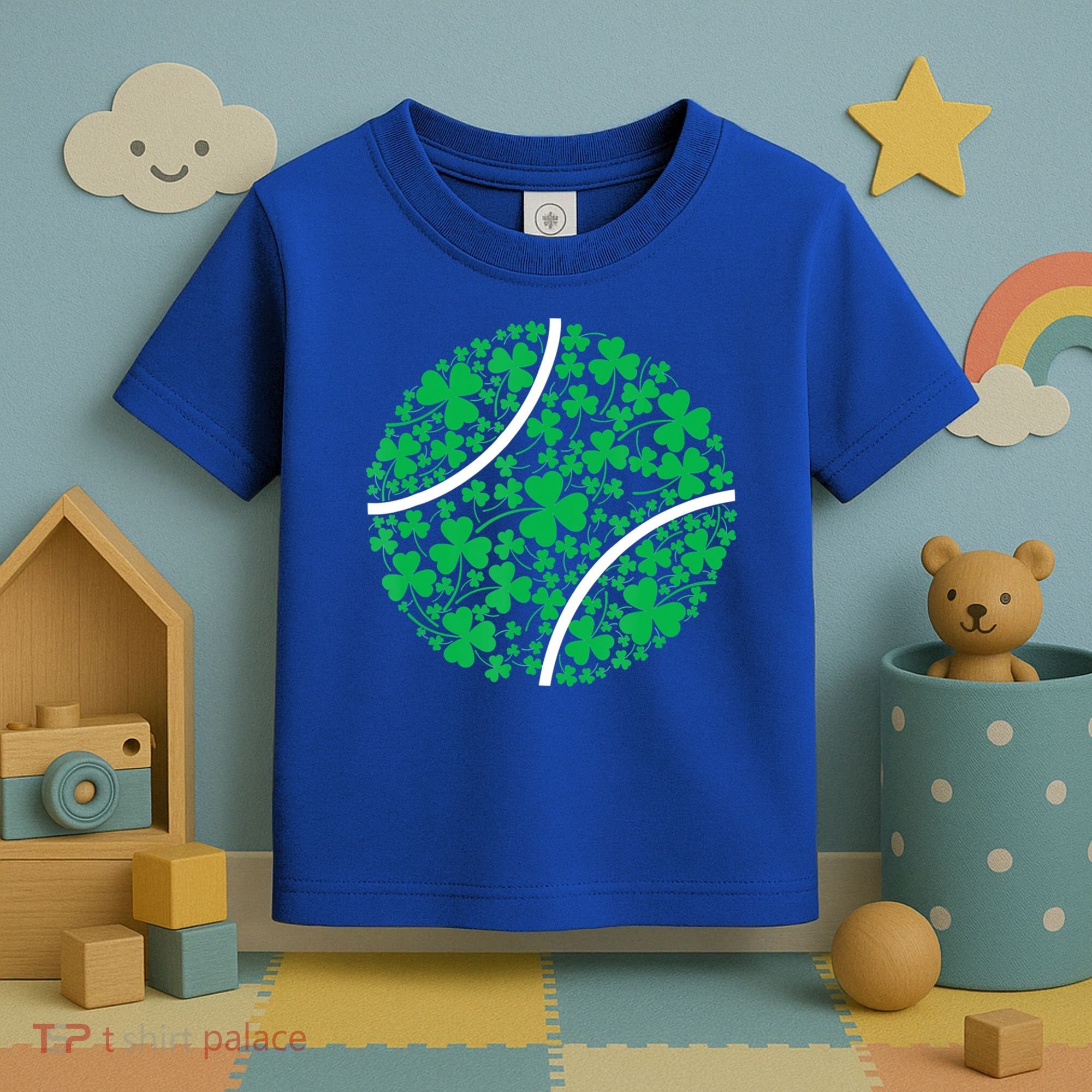 Tennis Coach St Patricks Day Tennis Player Gift Toddler T-Shirt