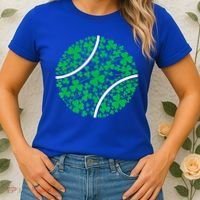 Tennis Coach St Patricks Day Tennis Player Gift Women's T-Shirt thumb 2