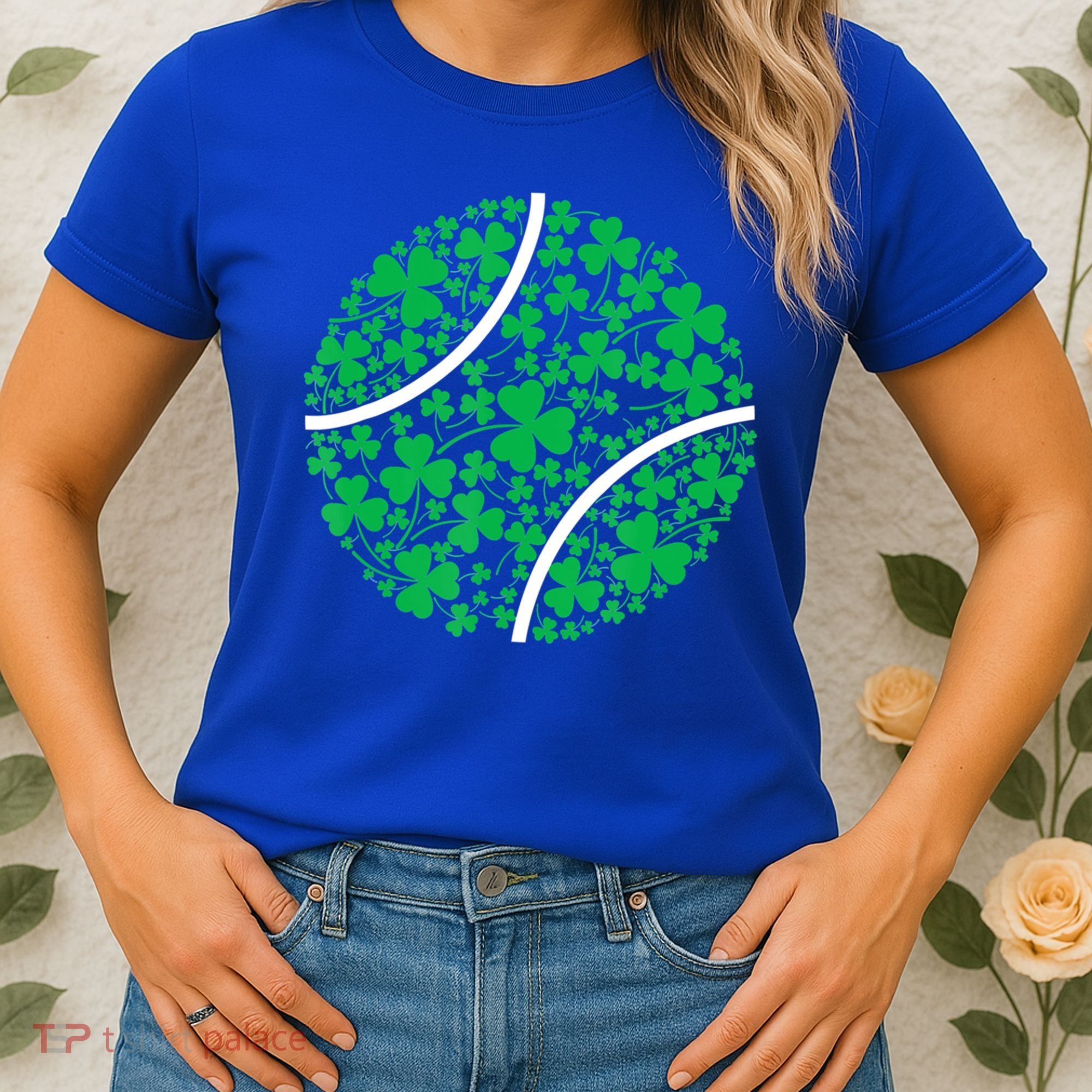 Tennis Coach St Patricks Day Tennis Player Gift Women's T-Shirt