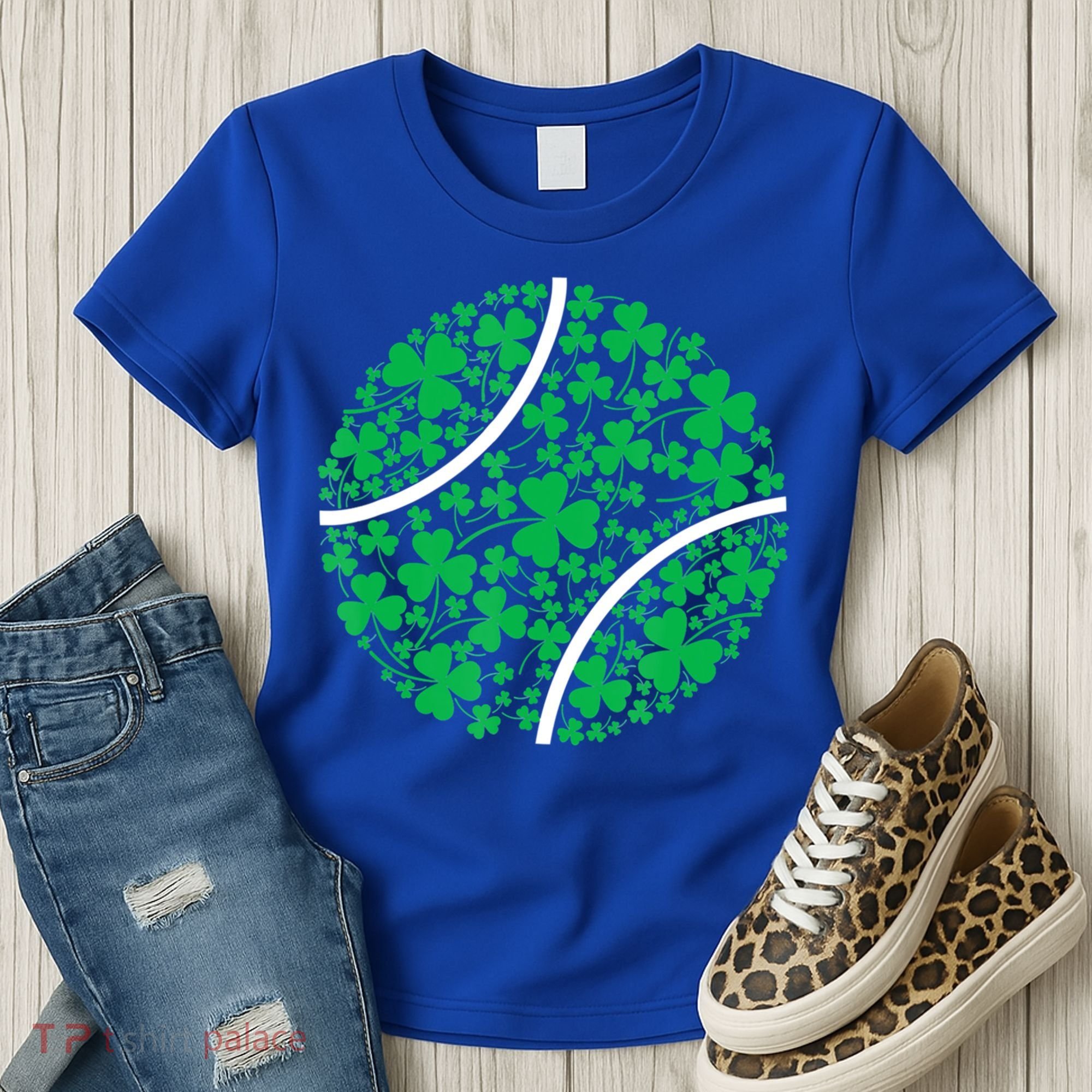 Tennis Coach St Patricks Day Tennis Player Gift Women's T-Shirt