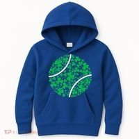 Tennis Coach St Patricks Day Tennis Player Gift Kids Hoodie thumb 0