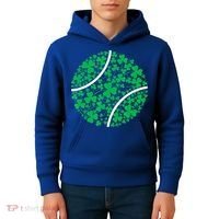Tennis Coach St Patricks Day Tennis Player Gift Kids Hoodie thumb 4