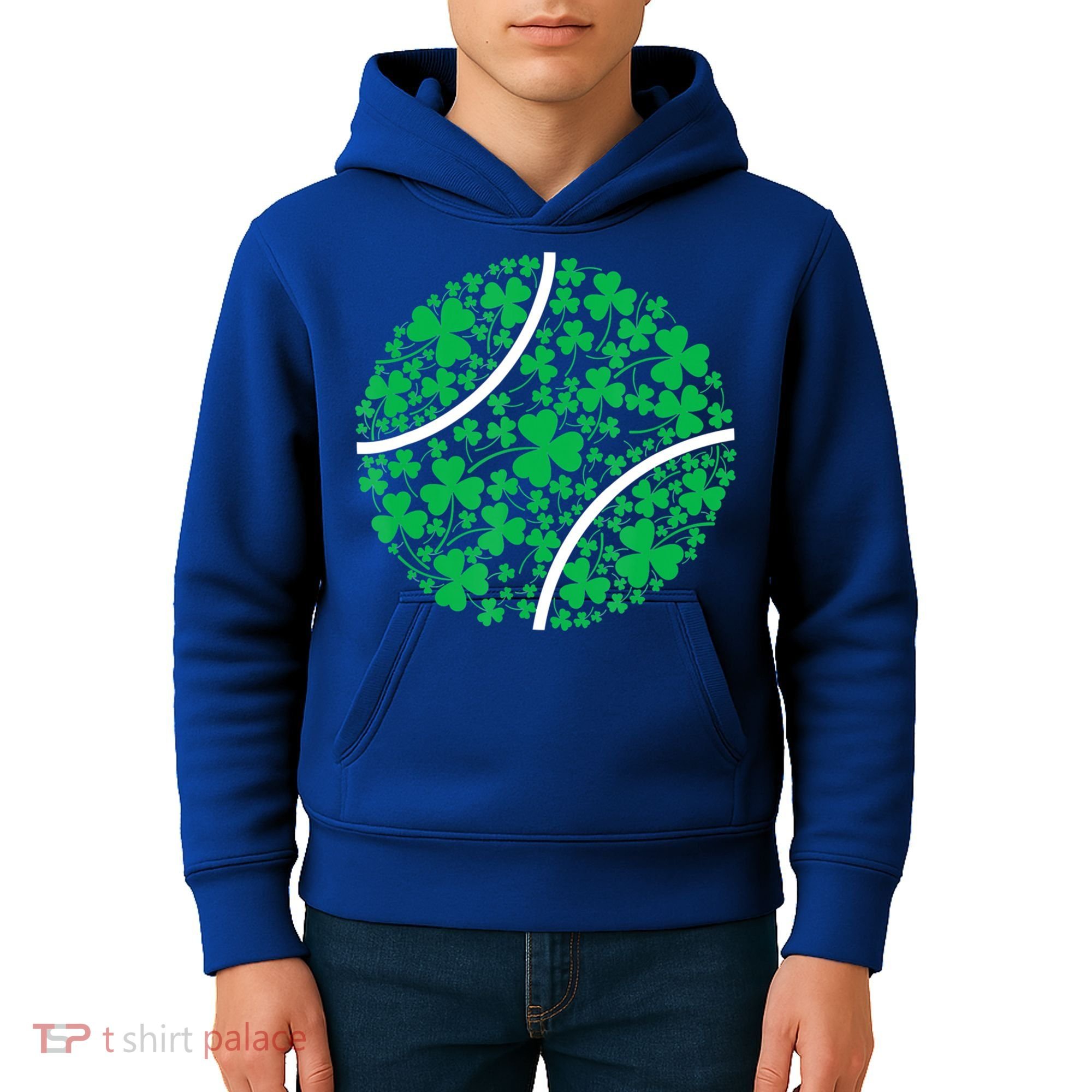 Tennis Coach St Patricks Day Tennis Player Gift Kids Hoodie