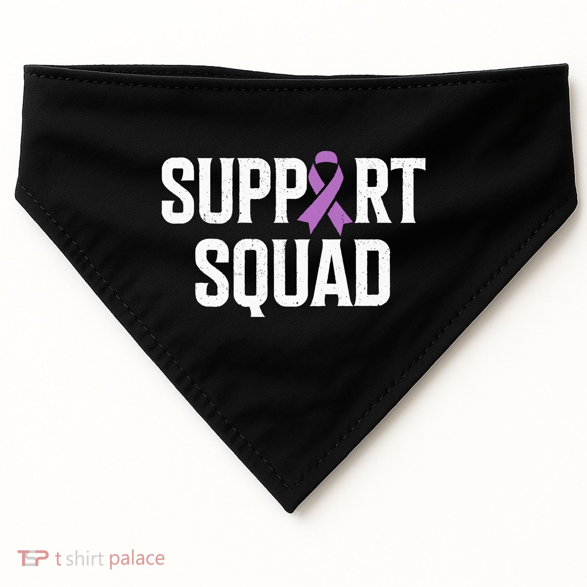 Testicular Cancer Support Squad Testicular Cancer Awareness USA-Made Doggie Bandana