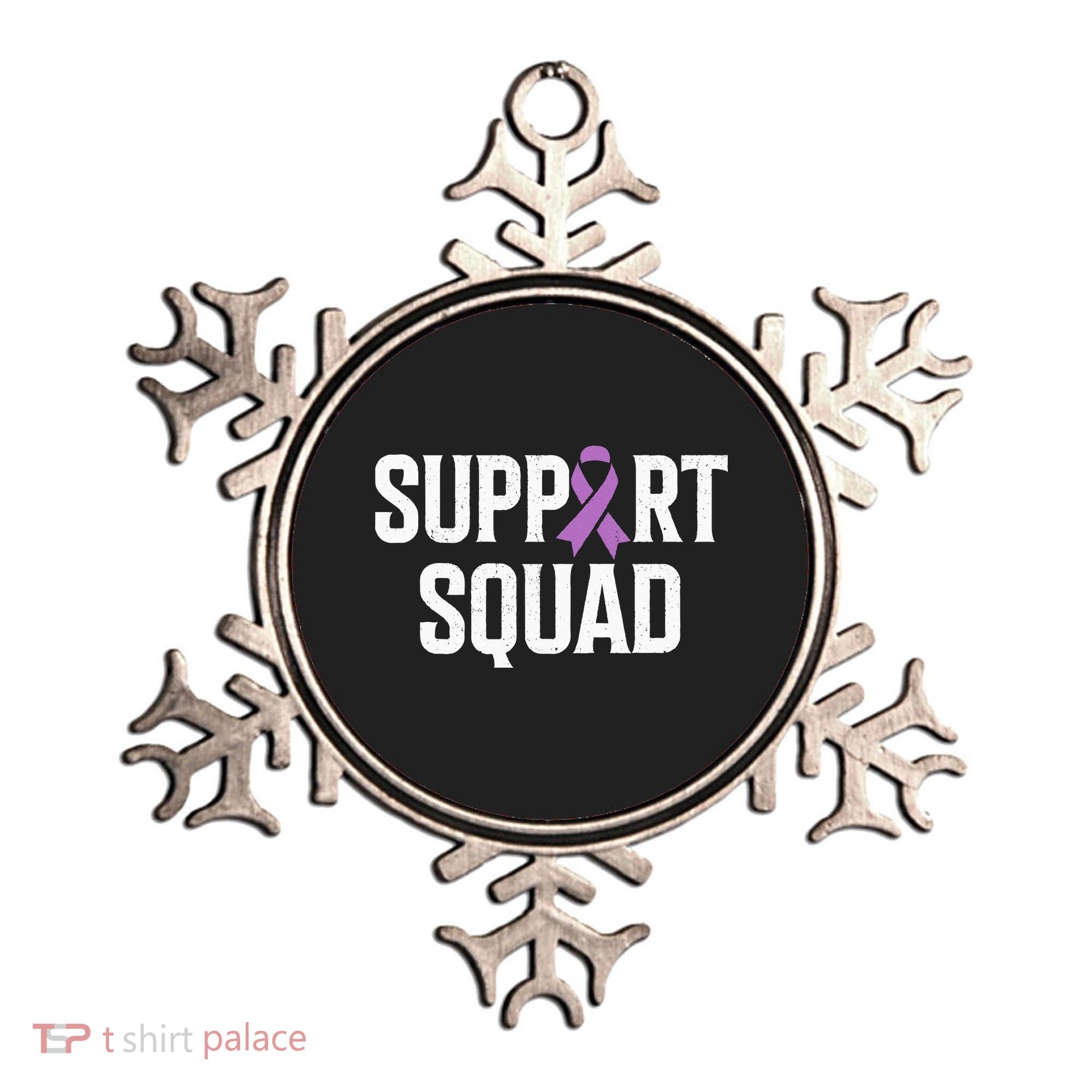Testicular Cancer Support Squad Testicular Cancer Awareness Ornament