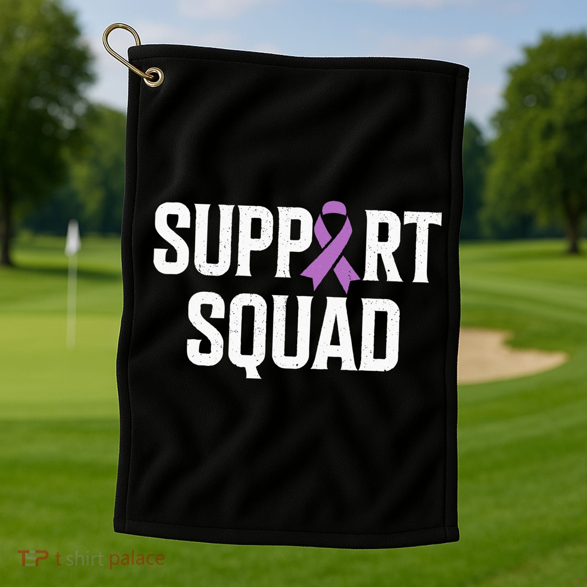 Testicular Cancer Support Squad Testicular Cancer Awareness Golf Towel