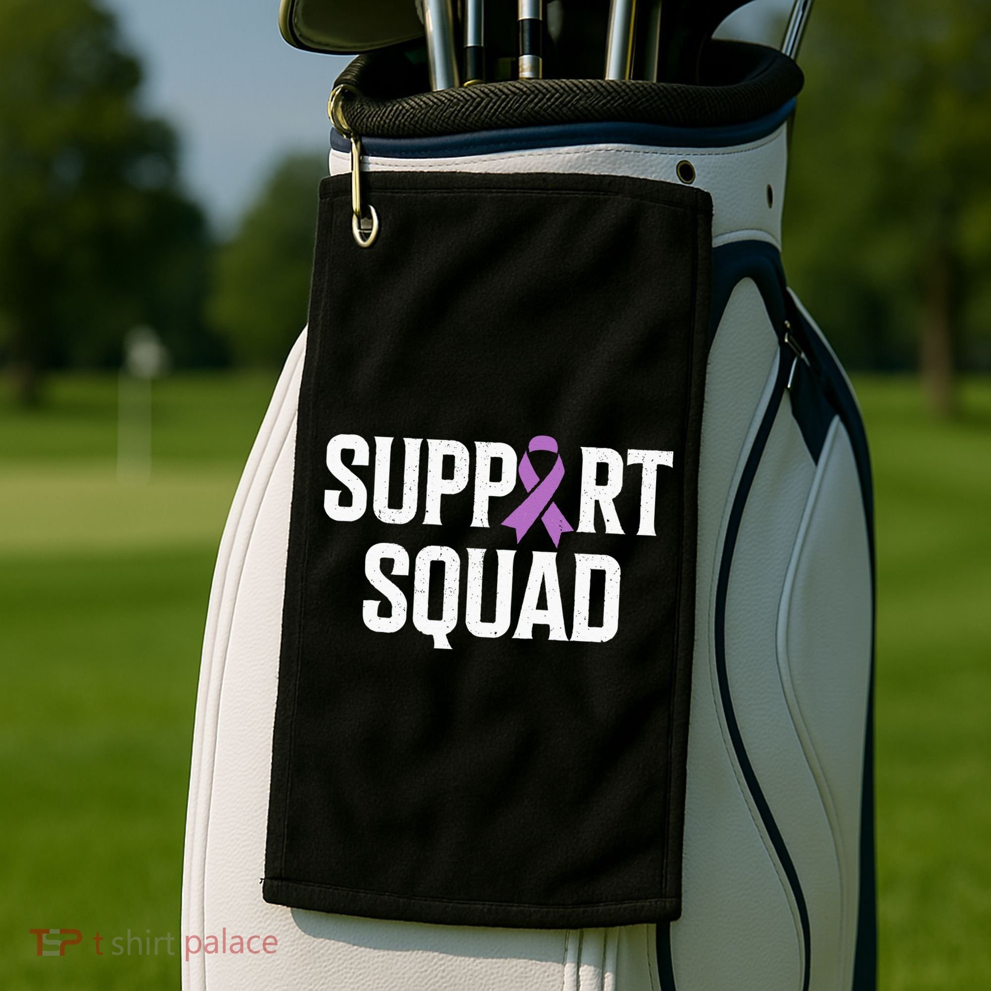 Testicular Cancer Support Squad Testicular Cancer Awareness Golf Towel