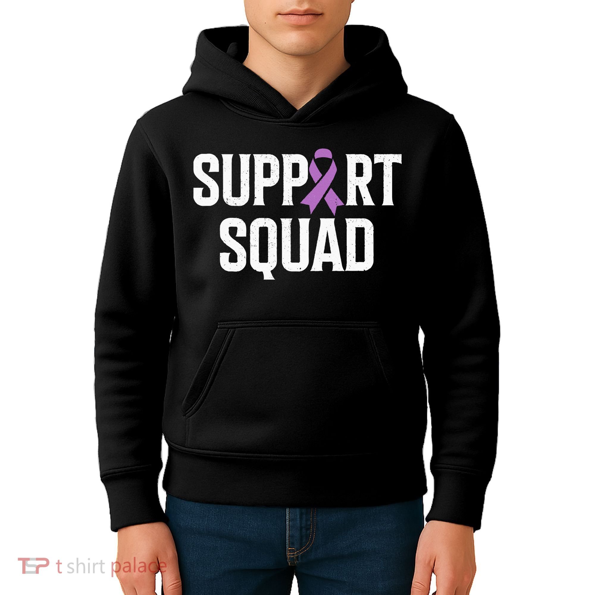 Testicular Cancer Support Squad Testicular Cancer Awareness Kids Hoodie