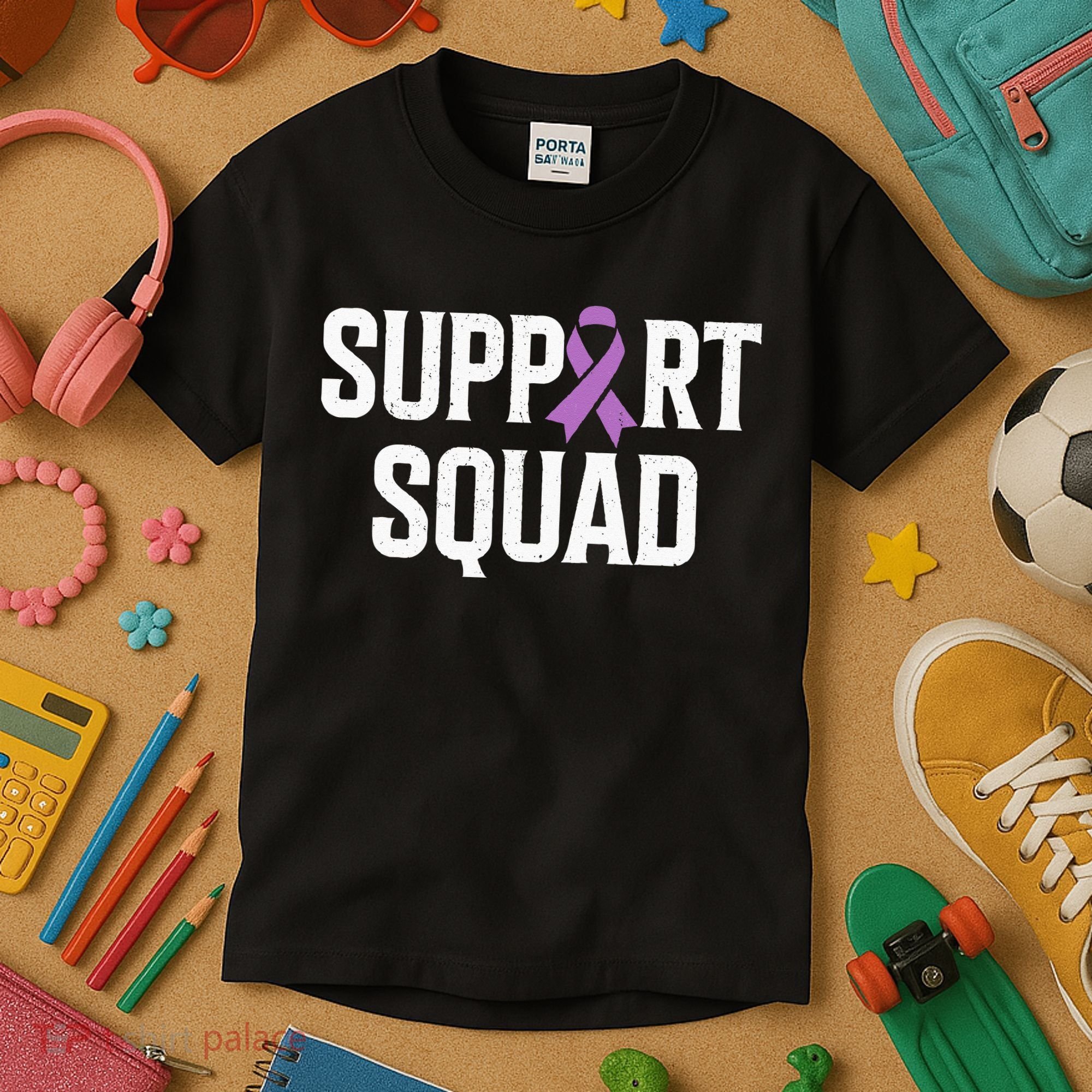 Testicular Cancer Support Squad Testicular Cancer Awareness Kids T-Shirt