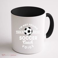 Trainer Coaching Soccer Coach Mom Dad Voice Cute Gift Coffee Mug thumb 1